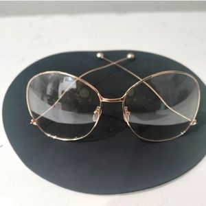 Big Round Gold Sunglasses